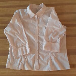 Old Navy Perfect Fit Pink Button Down Shirt XXL